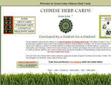 Tablet Screenshot of chineseherbcards.com